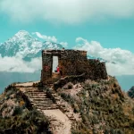 Panoramic view from Inti Punku, the Sun Gate, where trekkers see Machu Picchu for the first time during the Short Inca Trail hike.